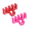 PATIKIL Badminton Stringing Racquet Load Spreader, 2 Pack Racket High Pounds Load Adapter Protector Stringing Machine Tool, Red/Pink view 1