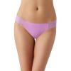 b.tempt'd by Wacoal Women's b.bare Sleek Thong Panty, 976267, Smoky Grape, X-Large view 1