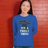It's a Philly Thing Funny Women's Long Sleeve T-Shirt Philadelphia Championship City of Brotherly Love Football League Fan Blue XX-Large view 4