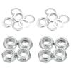 PATIKIL Skateboard Lock Nuts Set, 2 Set 5/16 Skateboard Truck Axle Washers Spacer Hardware Repair Kit for Longboard Cruiser, Silver view 1