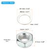 PATIKIL Skateboard Lock Nuts Set, 2 Set 5/16 Skateboard Truck Axle Washers Spacer Hardware Repair Kit for Longboard Cruiser, Silver view 2