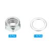 PATIKIL Skateboard Lock Nuts Set, 2 Set 5/16 Skateboard Truck Axle Washers Spacer Hardware Repair Kit for Longboard Cruiser, Silver view 3