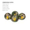 Helinox Chair Stabilizing Vibram Rubber Ball Feet (Set of 4), 55mm, Field Camo view 3