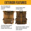 Carhartt 40L Nylon Roll Top Backpack, Heavy-Duty Water-Resistant Material W/ 17" Laptop Sleeve, Blind Fatigue Camo view 2