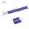 M METERXITY 2 Pack Reflective Bands - Safety Reflector Tape Strip, High Visibility Wide Lightweight Gear, Apply to Running Night Walking(12x1.5 Inch, Blue) view 4