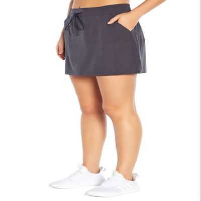 Balance Collection Womens Standard Stretch Woven Skort, Nine Iron, Small