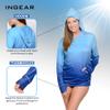 INGEAR Womens Long Sleeve Hoodie Workout Tops, Dry Fit Hiking Shirts, Rushguard Long Sleeve Swim Suit for Women Size S-XXL view 2