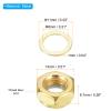 PATIKIL Skateboard Lock Nuts Set, 2 Set 5/16 Skateboard Truck Axle Washers Spacer Hardware Repair Kit for Longboard Cruiser, Gold view 2