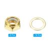 PATIKIL Skateboard Lock Nuts Set, 2 Set 5/16 Skateboard Truck Axle Washers Spacer Hardware Repair Kit for Longboard Cruiser, Gold view 3