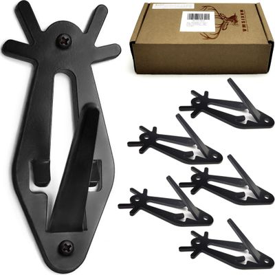 VMSIXVM European Mount Skull Hanger, Deer Skull Wall Hooker for Hanging Deer Head, Pronghorn and Other Smaller Animals, Euro Mount Hanger with Easy Install Kit for Indoor Outdoor