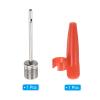 PATIKIL Ball Pump Needle, Pack of 2 Inflation Needle Kit with Adapter, Silver Tone, Metal, 38mm, 1.5inch, Nozzle, Air Inflating Pin for Sports Balls, Pneumatic Items view 3