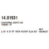 Chaparral Boat Raised Decals 159088-01 | Suncoast Stickers (Set of 2) view 4