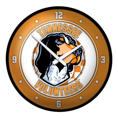 The Fan-Brand NCAA Tennessee Volunteers: Mascot - Modern Disc Wall Clock - Sports Team Bar Sign Dcor - Home, Dorm, Garage, Office, Fan Cave