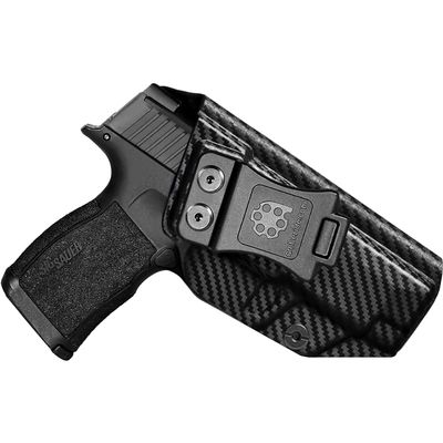 Amberide Sig P365XL IWB Holster,Kydex-Boltaron Inside Waistband Fit Sig P365 XL 9mm Pistol,Low-Print Slim Design,Smooth Quick-Draw Retention,Full Trigger Coverage,030 Cant Adjustment