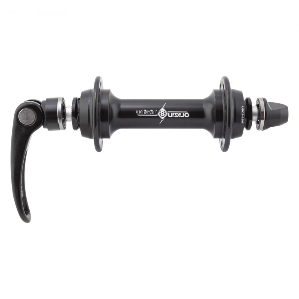 Origin8 RD-1200 Road Hubs FT 28H Blk Sealed Bearings, 7075AL Machined Axle