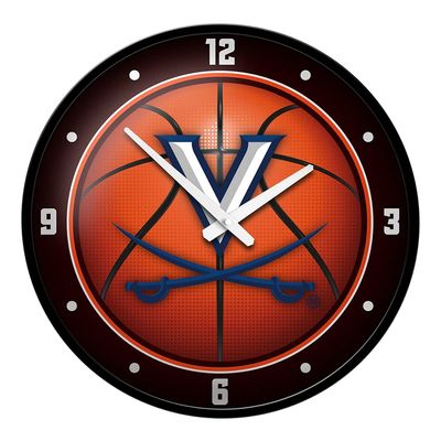 The Fan-Brand NCAA Virginia Cavaliers: Basketball - Modern Disc Wall Clock - Sports Team Bar Sign Dcor - Home, Dorm, Garage, Office, Fan Cave