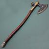 Handmade Gows Karatos Axe Replica Cosplay Armour Costume Weapon War Axe Prop 440 Treated Steel Edge Carved Wooden Handle for Better Grasp view 1