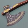 Handmade Gows Karatos Axe Replica Cosplay Armour Costume Weapon War Axe Prop 440 Treated Steel Edge Carved Wooden Handle for Better Grasp view 2
