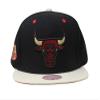Mitchell & Ness Chicago Bulls Black Pin Drop Snapback Adjustable Cap view 1