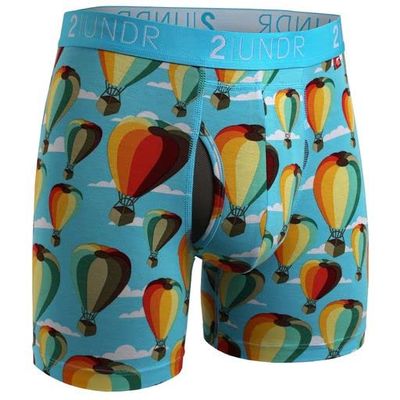 2UNDR Men's 6" Swing Shift Boxer Briefs, Hot Air, Small
