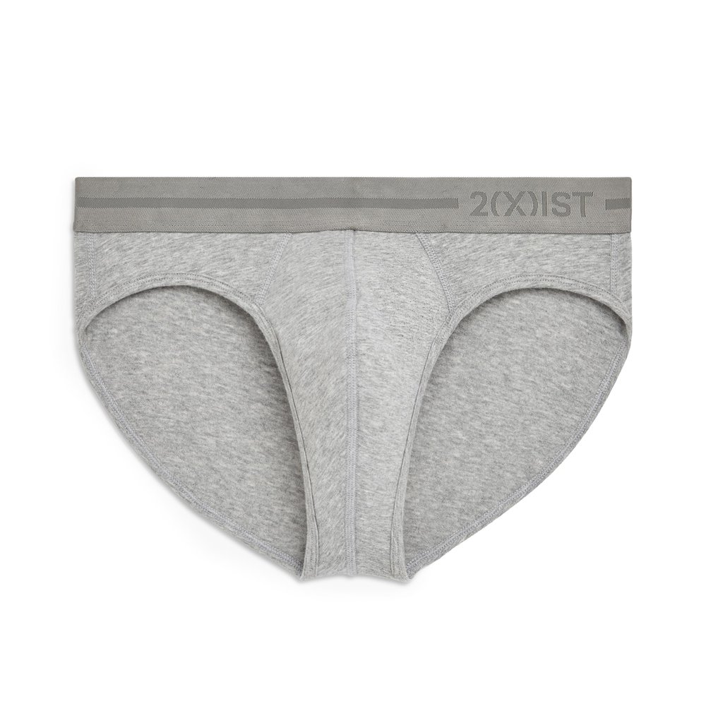 2(X)IST Men's Dream Luxe Low Rise Brief Grey Heather