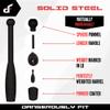 Dangerously Fit 35lb Steel Club for Men & Women, Clubbell Strength Training & Full Body Workouts view 3