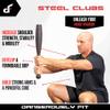 Dangerously Fit 35lb Steel Club for Men & Women, Clubbell Strength Training & Full Body Workouts view 4