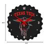The Fan-Brand NCAA Texas Tech Red Raiders: Masked Rider - Bottle Cap Wall Clock - Sports Team Bar Sign Dcor - Home, Dorm, Garage, Office, Fan Cave view 4