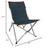Kijaro Native Comfort Comfort Chair, 100% Recycled Fabric, Smoky Mountain Blue view 3