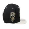 Mitchell & Ness Brooklyn Nets Black Pin Drop Snapback Adjustable Cap view 2