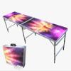 PARTYPONG 8 Foot Folding Beer Pong Table - Prism Edition view 1