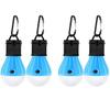 LED Tent Light 4-Pack Clip Hook Hurricane Emergency Lights LED Camping Light Bulb Camping Tent Lamp Portable Lantern Bulb Camping Equipment for Camping, Hiking (Blue) view 1
