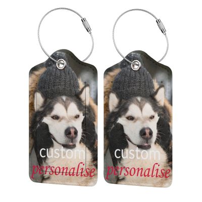 Personalized Luggage Tags Wedding Favors for Guests, Custom Leather Luggage Tags for Suitcases, Bag Tags for Luggage 1 Pcs
