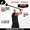 Dangerously Fit 15lb Steel Mace for Men & Women, Macebell Strength Training & Full Body Workouts view 3