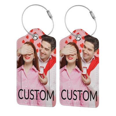 Custom Personalized Luggage Tag - Customized Your Own Name Photo Text Custom Luggage Tags 1 Pcs