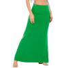 Womens Skirts St. Patrick's Day Green Skirt for Women Long Geen Maxi Skirt High Waist Trendy Holiday Skirts Grass Green XL view 2