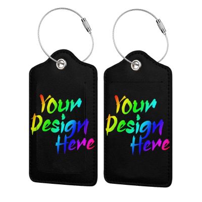 Personalized Luggage Tags, Custom Luggage Tags for Suitcases, Upload Your Photo/Text, Backpack Bag Labels Tags for Travel Gifts 1 Pcs