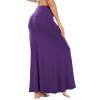 Womens Skirts Y2K Skirt for Women Long Purple Maxi Skirt High Waist Trendy Holiday Skirts Purple XL view 4