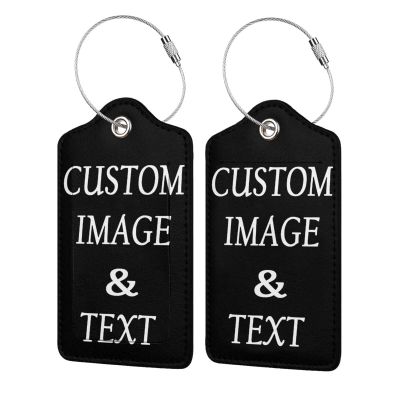 Personalized Luggage Tags for Suitcases Customized Your Own Name Photo Text Custom Luggage Tags Leather Luggage Tag 1 Pcs