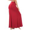 Womens Skirts Red Skirt for Women Long Red Maxi Skirt High Waist Trendy Holiday Skirts Red M view 4