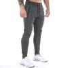 GIBZ Loose Fit Trousers Men Breathable Elastic Waist Large Size Loose Pants Dark Grey S view 2