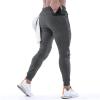 GIBZ Loose Fit Trousers Men Breathable Elastic Waist Large Size Loose Pants Dark Grey S view 3