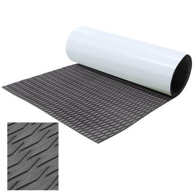 94.5"x16.1" Non-Slip Surfboard Traction Pad Grey Grip Mat, Self Adhesive Trimmable EVA Foam Boat Decking Flooring, Applies for Kayak, Boat Deck, RV, Surfing Board, Skimboard, Skateboard, Pool, Steps