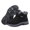Dressnu Men's and women's autumn and winter high help velvet cotton shoes elderly shoes sports anti-skid snow boots Black 10 view 1