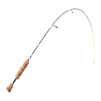 13 FISHING - Wicked Pro Ice Rod - 32" Noodle (Noodle) - Composite Blank - Split Grip Handle - PS-32Noodle, Black