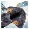 Dressnu Snow boots men's outdoor non-slip cotton shoes couple models high-top medium boots Wine red 10.5 view 2