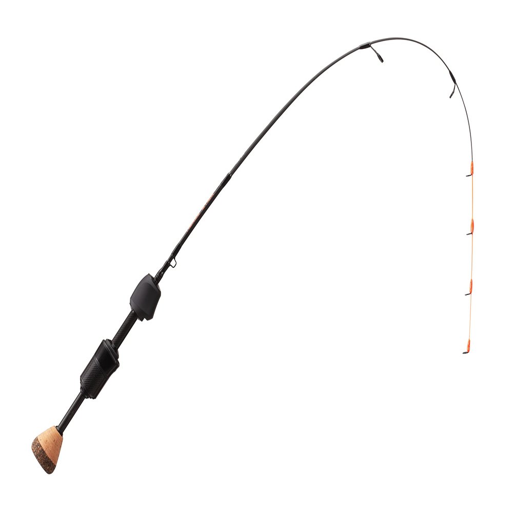 13 FISHING - Tickle Stick Carbon Pro Ice Rod - 35" UL (Ultra Light) - 100% Carbon Blank w/Skeleton Reel Seat - TSCP-35UL, Black