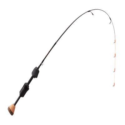 13 FISHING - Tickle Stick Carbon Pro Ice Rod - 29" L (Light) - 100% Carbon Blank w/Skeleton Reel Seat - TSCP-29L, Black