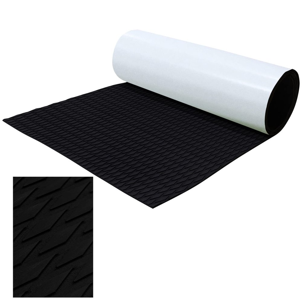 HZshark EVA Foam Mat Surfboard Traction Pad Deck Grip Mat Non-Slip 94.5"X16.1" DIY Trimmable Sheet Universal for Boat Decking, Kayak, RV Flooring, Steps, Pool, Skimboard, SUP, Golf Cart, Car and More