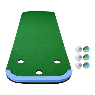 Golf Putter Mat Golf Practice Hitting Mat, Home Golf Putting Mats  Backyard Outdoor Indoor Golf Mats, Professional Indoor Putting Practice (Color : A, Size : 1x3m)